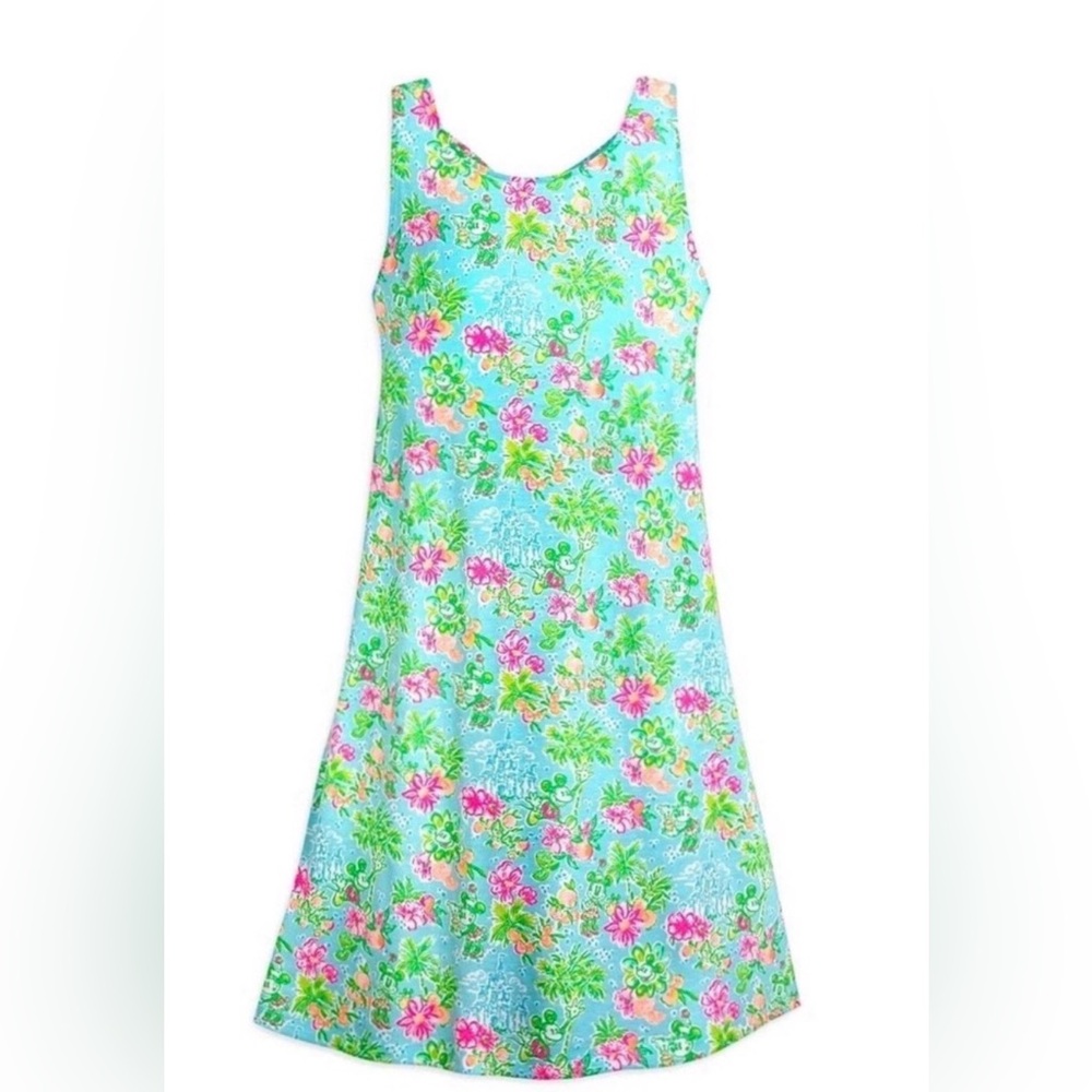 NWOT Lilly Pulitzer x Disney Collab Kristen Dress Blue Ibiza Mickey Minnie Sz M